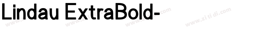 Lindau ExtraBold字体转换